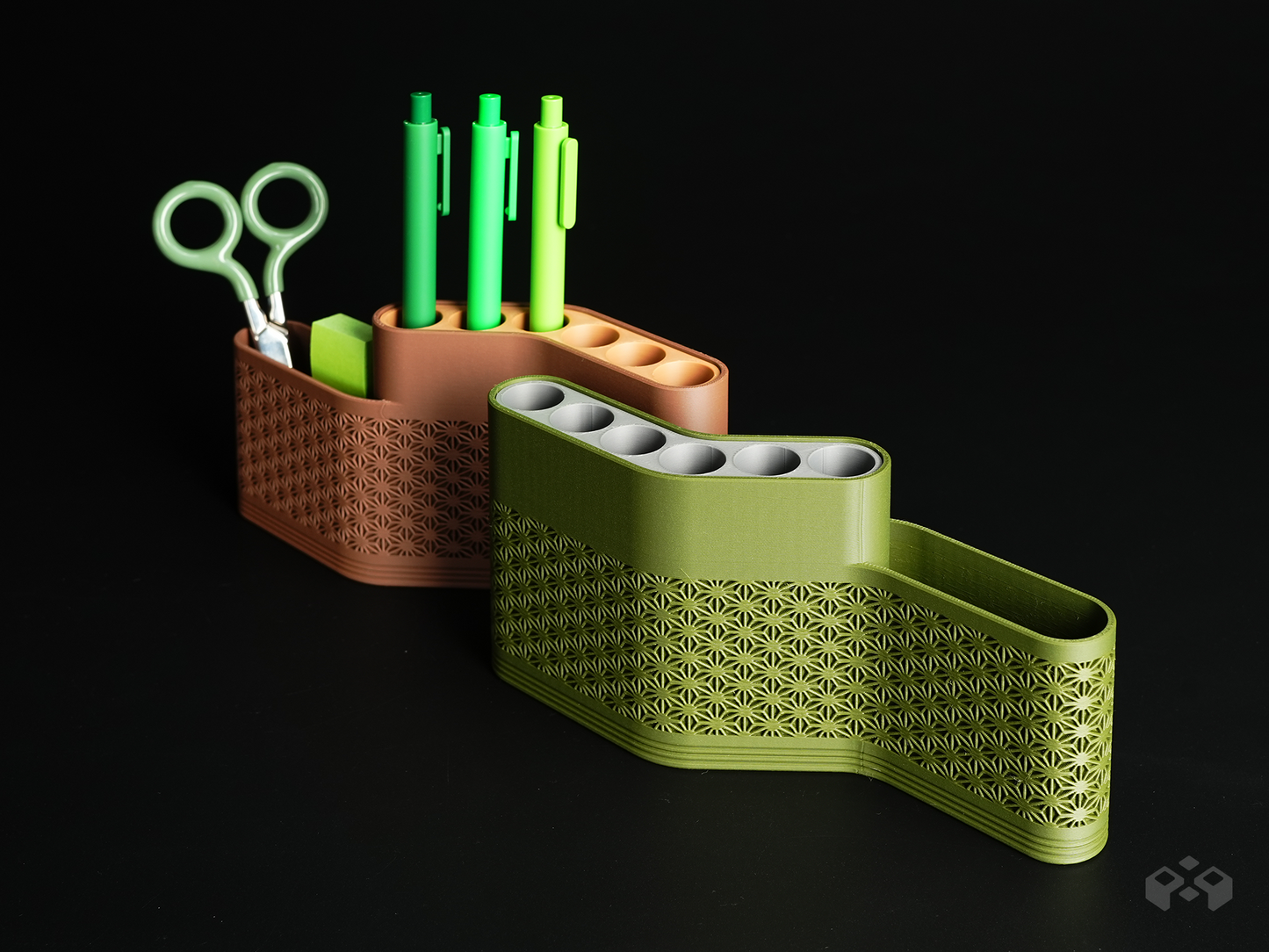 Waveform Pen Holder – Desk Organizer with Slot