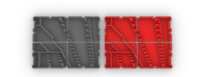 Handyman Depot 4-Drawer Wrench Organizer Insert for Packout System – Insert Only, featuring a detailed view of the gray and red compartments for wrenches.