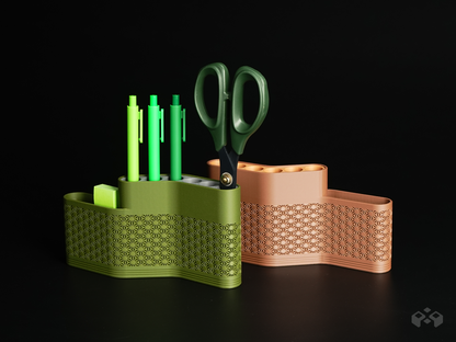 Waveform Pen Holder – Desk Organizer with Slot