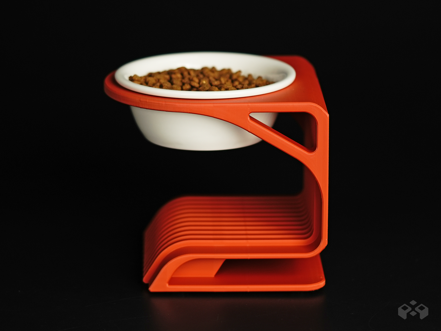 Elevated Pet Bowl Riser - Modern Feeding Stand for Cats & Small Dogs