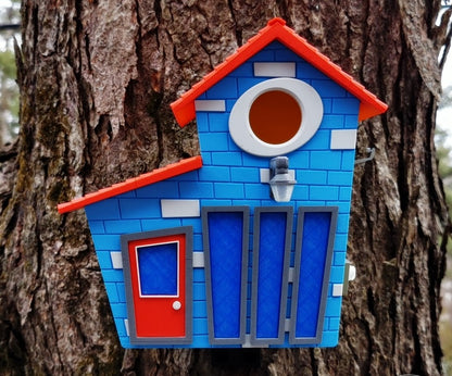 Tooned V2 Birdhouse | 16 x 12 x 21 cm Whimsical Garden Décor Gift