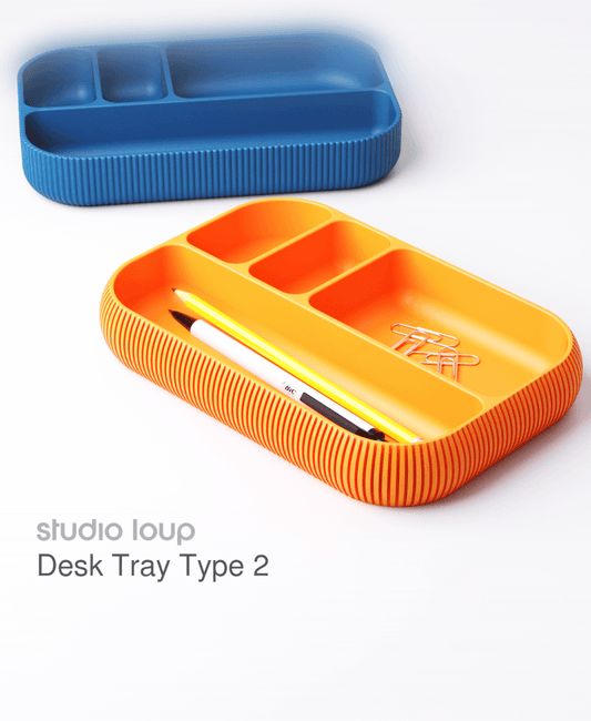 Desk Tray Type 2 | Minimalist Organizer for Keys, Wallet & Tech