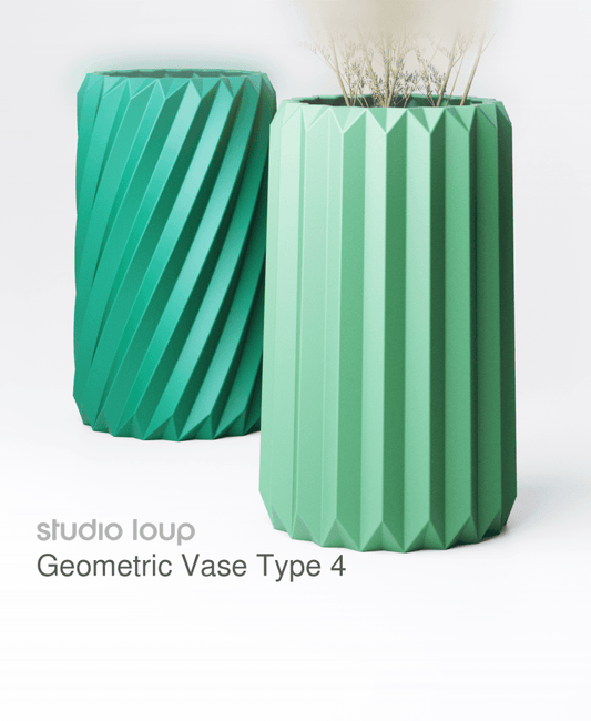 Geometric Vase Type 4 | Modern Home Décor Accent - 11 x 11 x 18cm