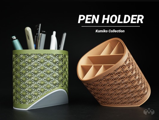 Asanoha Superellipse Pen Holder