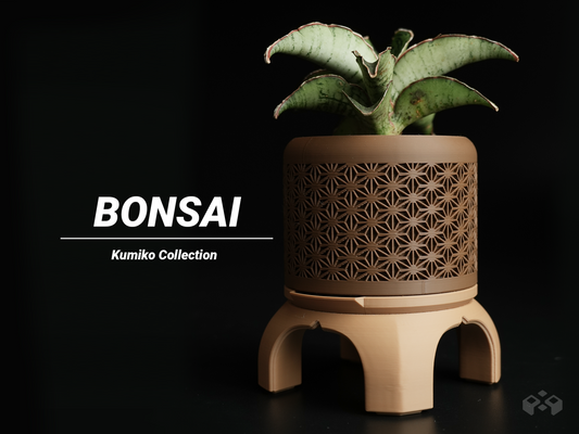 Kumiko Bonsai Planter with Legs