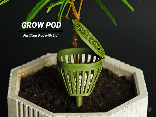 Internal Fertilizer Basket with Lid - Essential Planter Add-On for Indoor & Outdoor Plants