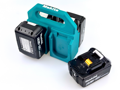 Battery Caddy to Suit Makita 18V Batteries – 4-Slot Workshop Organizer