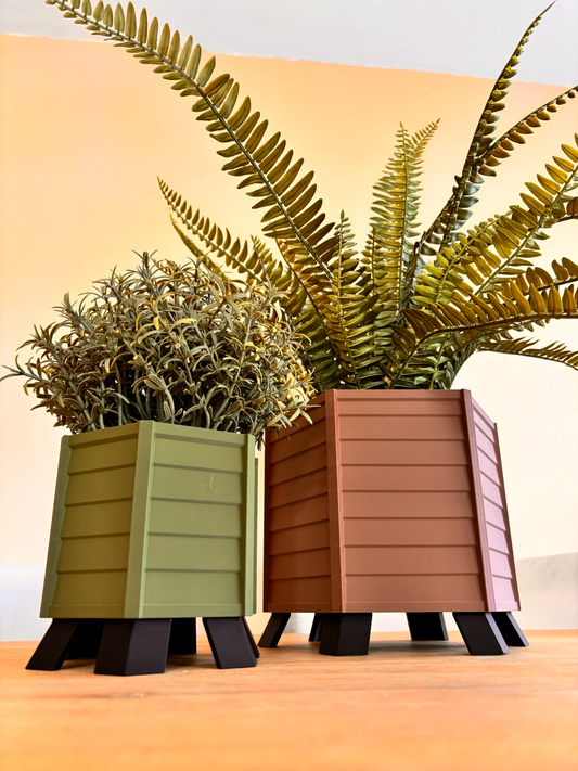 Hexagonal Planter – Rebate Planks | Small, Medium, Large or Set of 3 | Whimsical Garden Gift