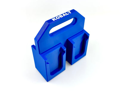 Battery Caddy to Suit Kobalt 24V Batteries – 4-Slot Workshop Organizer