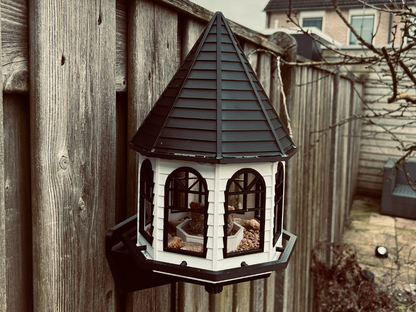 Premium Bird Feeder House with Wall Mount Bracket – Australian Made (7" x 7" x 13")