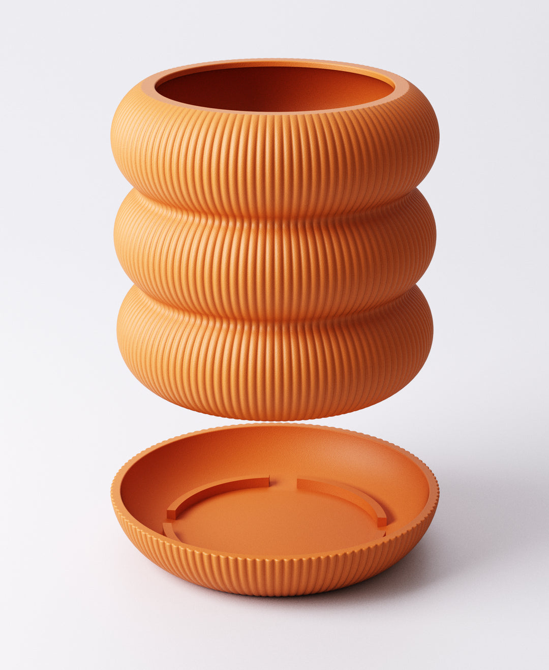 Bubble Planter with Drip Tray – Rounded Modern Indoor Plant Pot | Playful Sculptural Home Décor