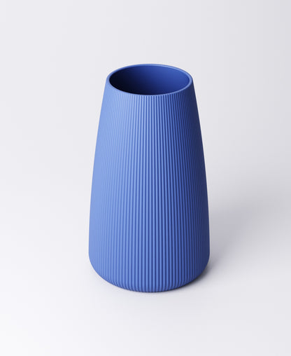 Tapered Ribbed Vase – Wide or Narrow Rib | 11×11×18 cm