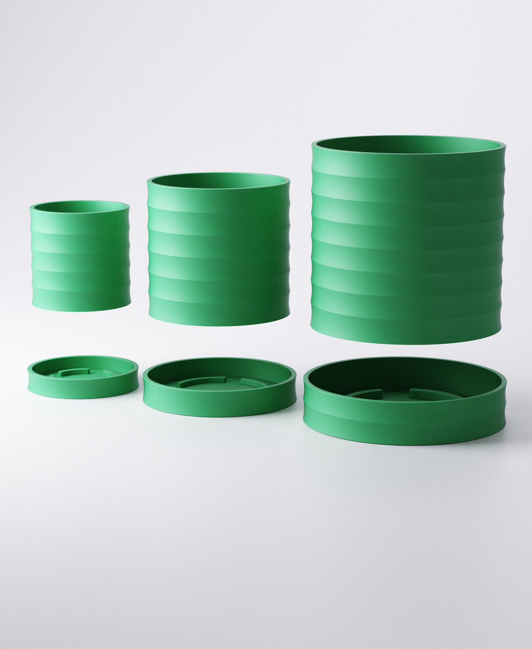 Ripple Planter with Drip Tray – Large Sculptural Indoor Plant Pot | Statement Modern Home Accent