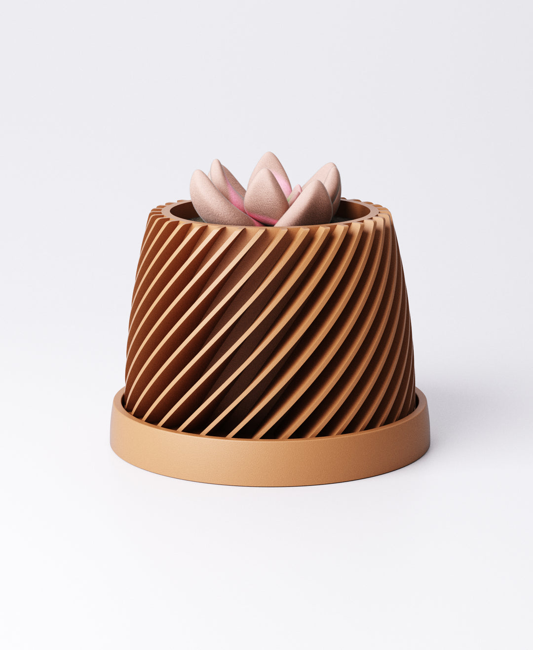 Fin Planter Type 1 with Drip Tray | 10 x 10 x 8 cm