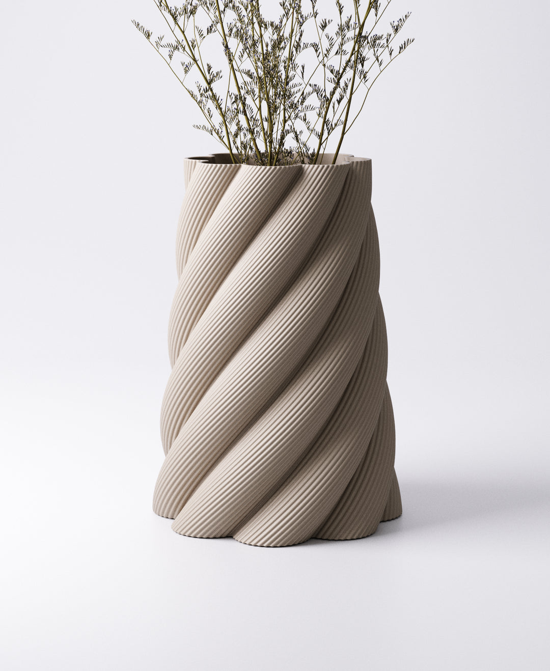 Spiral Vase – Bold Wide Spiral Design | 14×14×19 cm