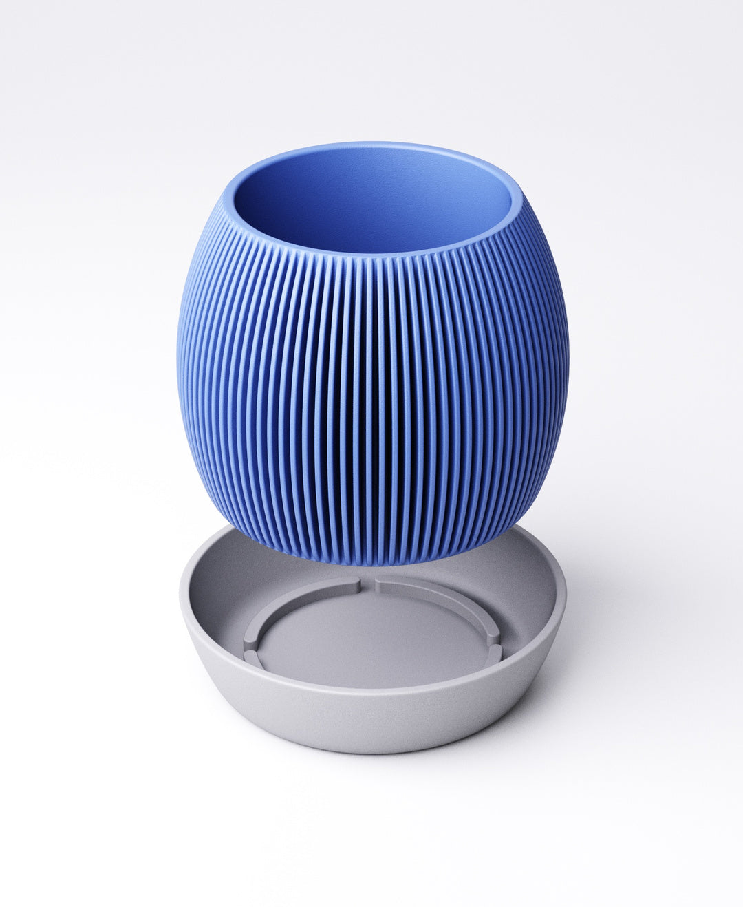 Fin Planter Type 2 with Drip Tray | 10 x 10 x 8 cm