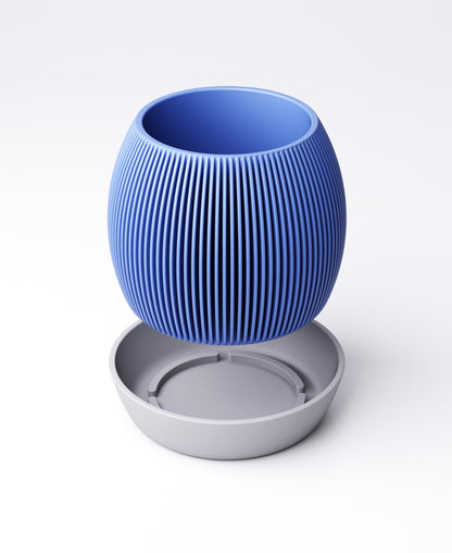 Fin Planter Type 2 with Drip Tray | 10 x 10 x 8 cm