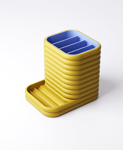 Phone Holder Desk Organiser – Complete Set with 3 Inserts | Modern Workspace Storage