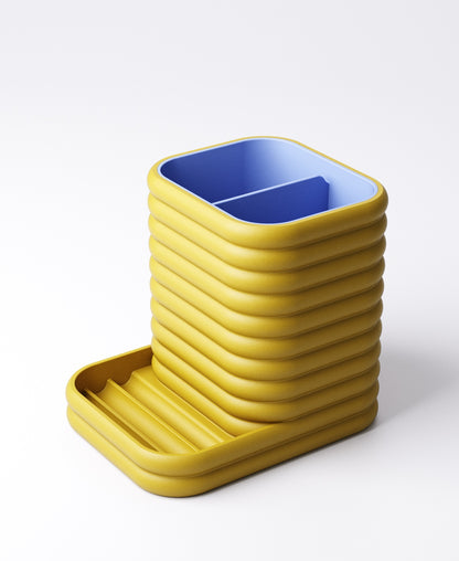 Phone Holder Desk Organiser – Complete Set with 3 Inserts | Modern Workspace Storage