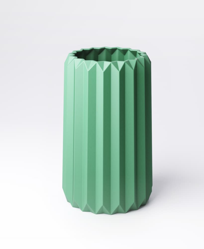 Geometric Vase Type 4 | Modern Home Décor Accent - 11 x 11 x 18cm