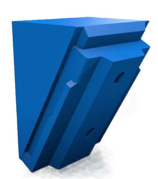 EGO Flat Wall Mount Battery Holder for 56V ARC Lithium Battery LB6020, featuring a robust blue design ideal for organizing and storing batteries in professional and DIY workspaces.