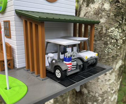 Golf Club Birdhouse - 2 Level Whimsical Garden Gift for Golf Lovers