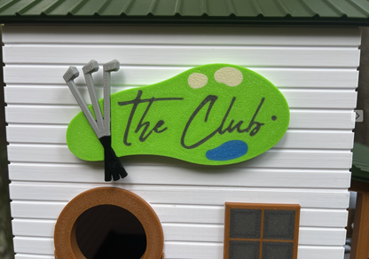 Golf Club Birdhouse - 2 Level Whimsical Garden Gift for Golf Lovers