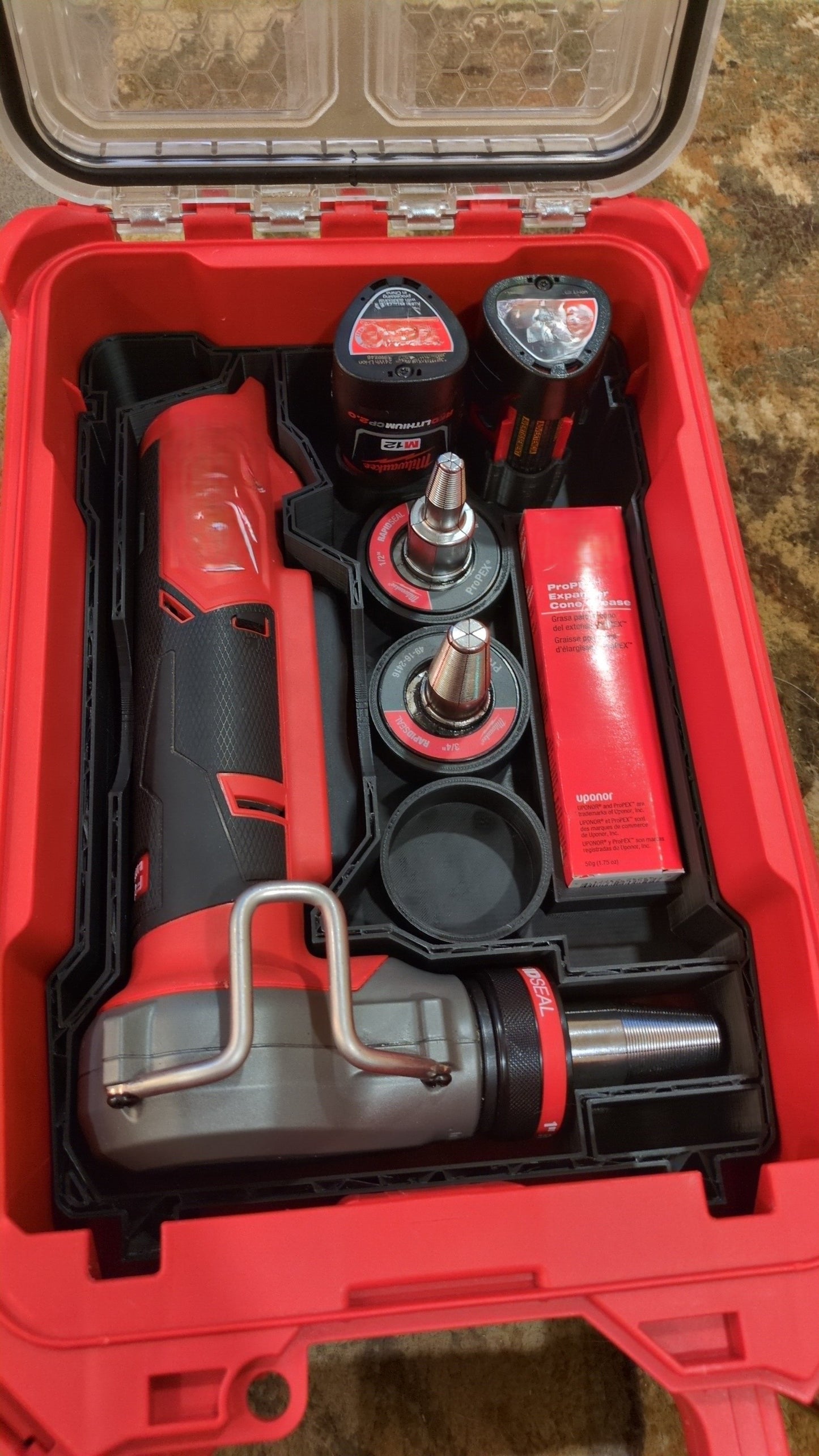 Packout Insert to Suit Milwaukee M12 ProPEX Expander 2532-20 & M12HPT-0 – Fits Packout 48-22-8435 – Insert Only