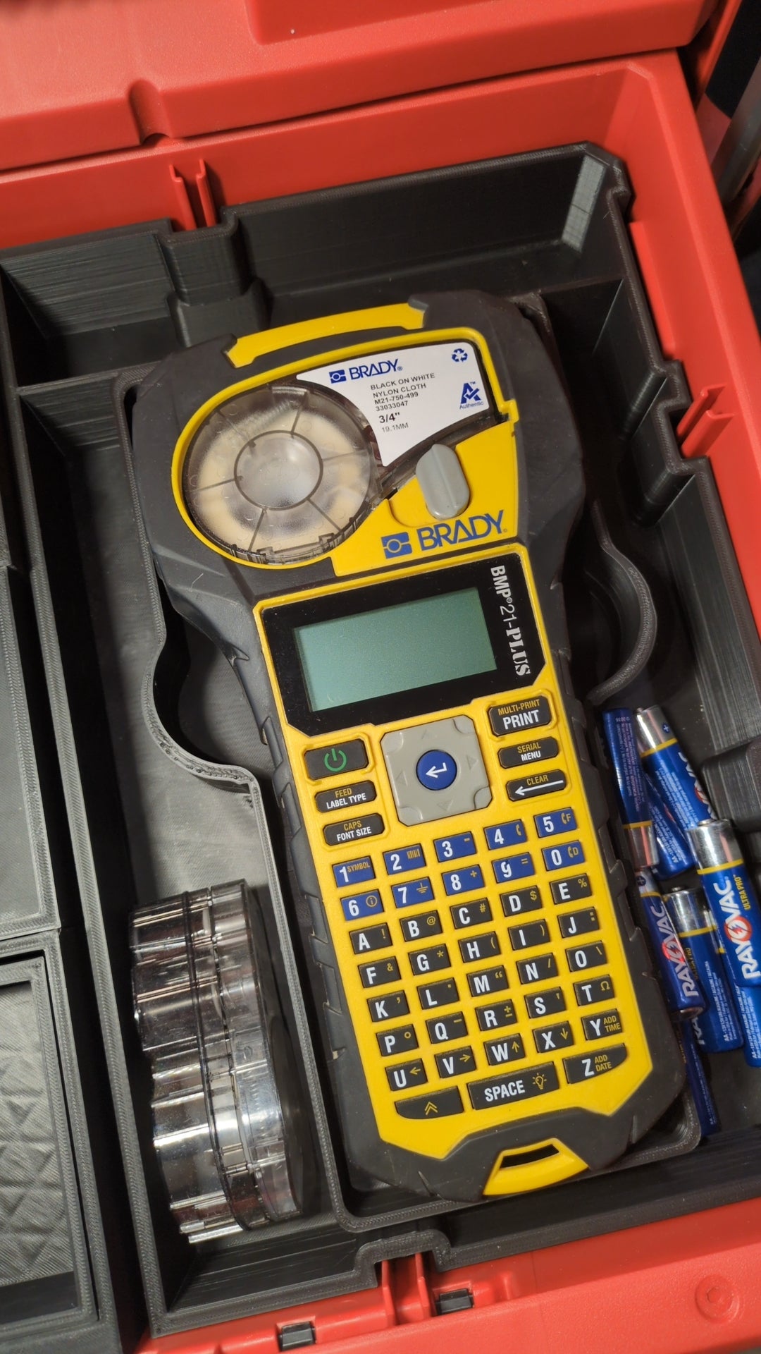 Packout Insert to Suit Brady BMP21-Plus Labeler – Left or Right – Packout Drawer – Insert Only