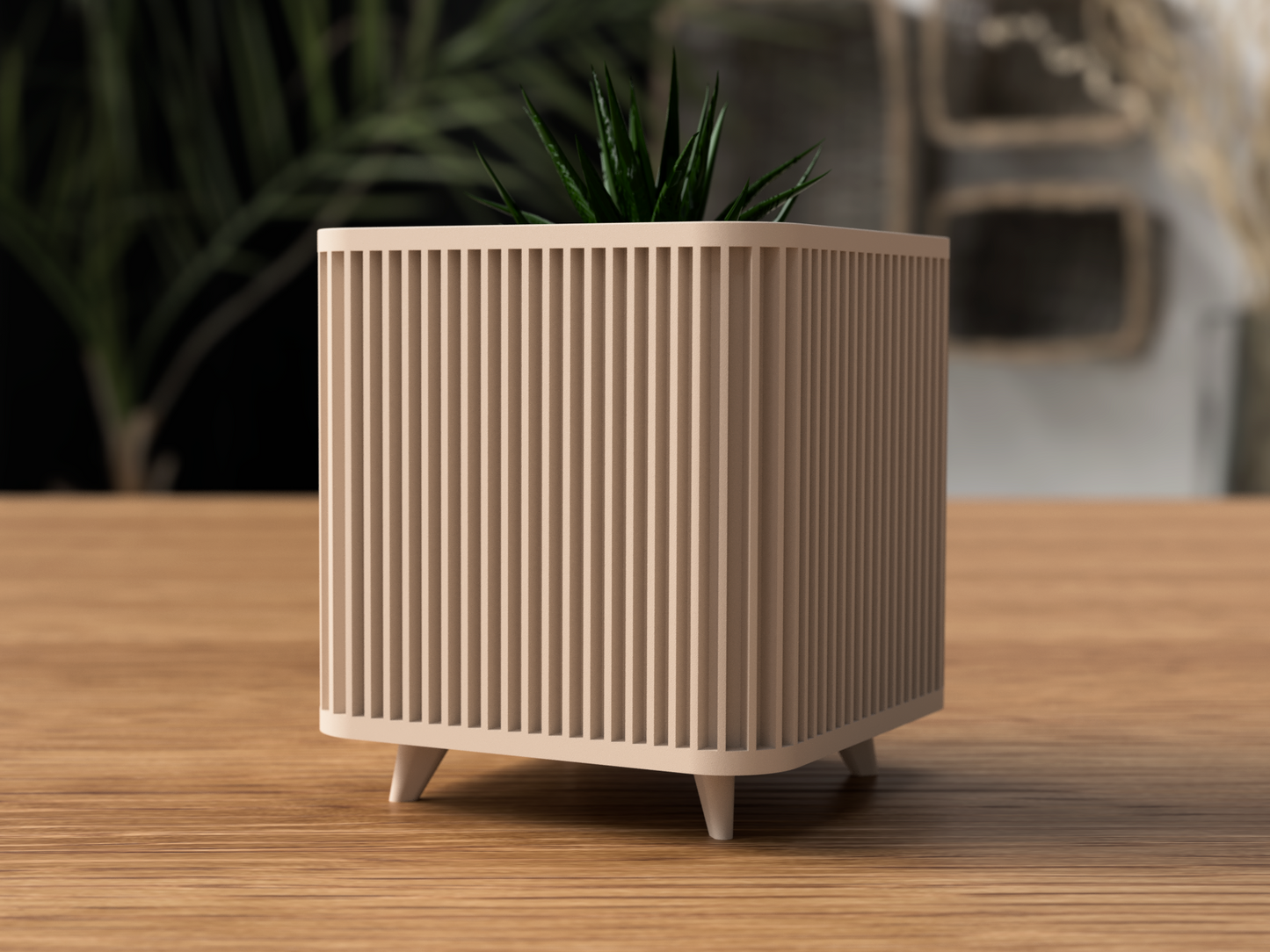 Shikaku Square Planter with Legs - Modern Japanese-Inspired Pot