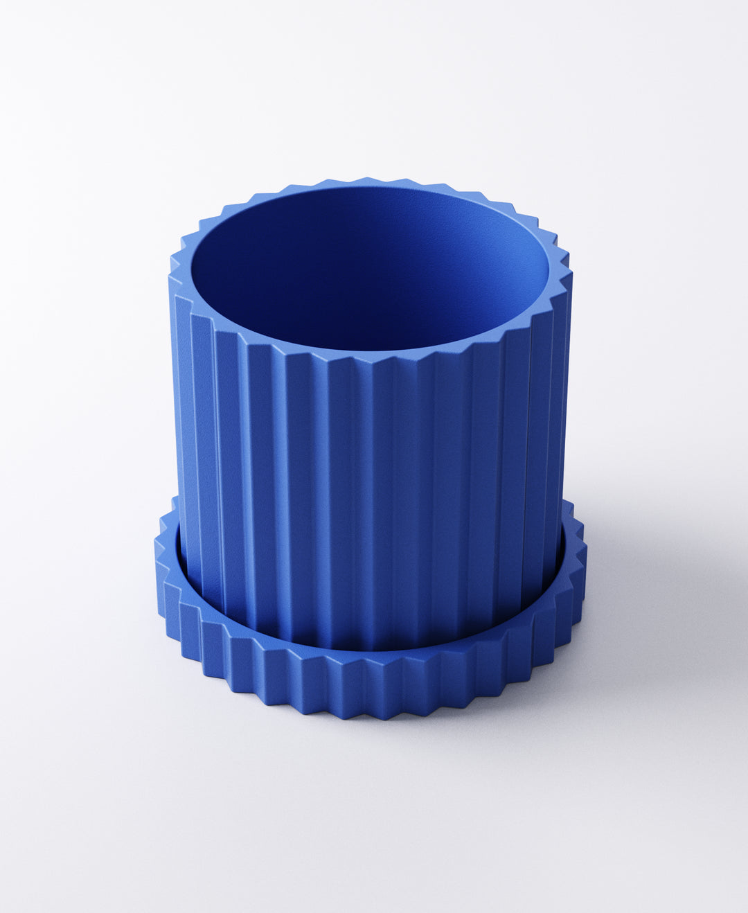 Pleated Planter with Drip Tray