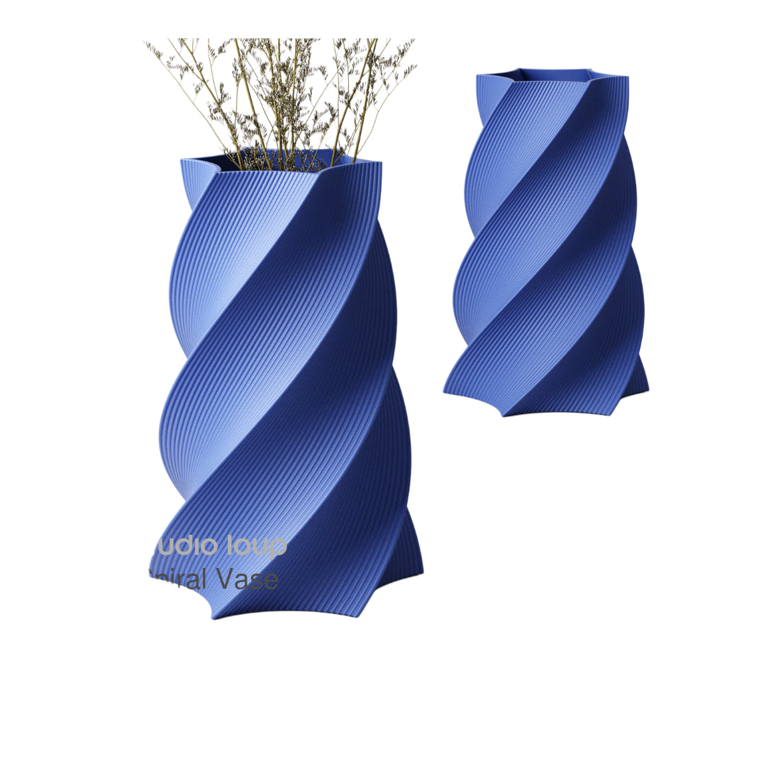 Spiral Vase – Bold Twisting Spiral Design | 12×12×18 cm