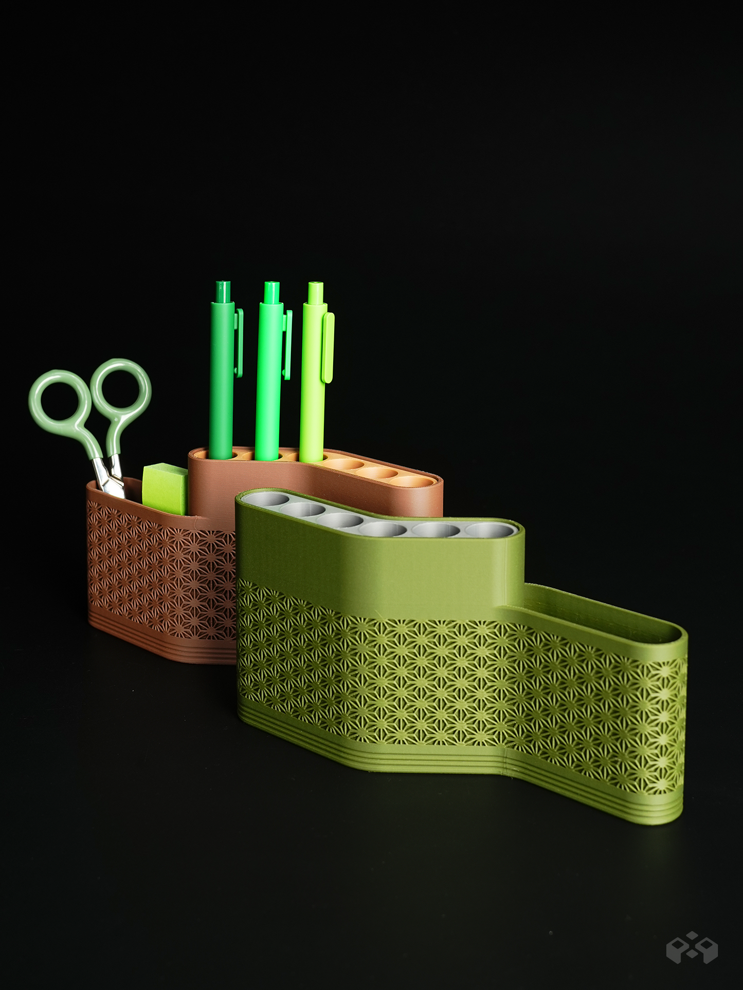 Waveform Pen Holder – Desk Organizer with Slot