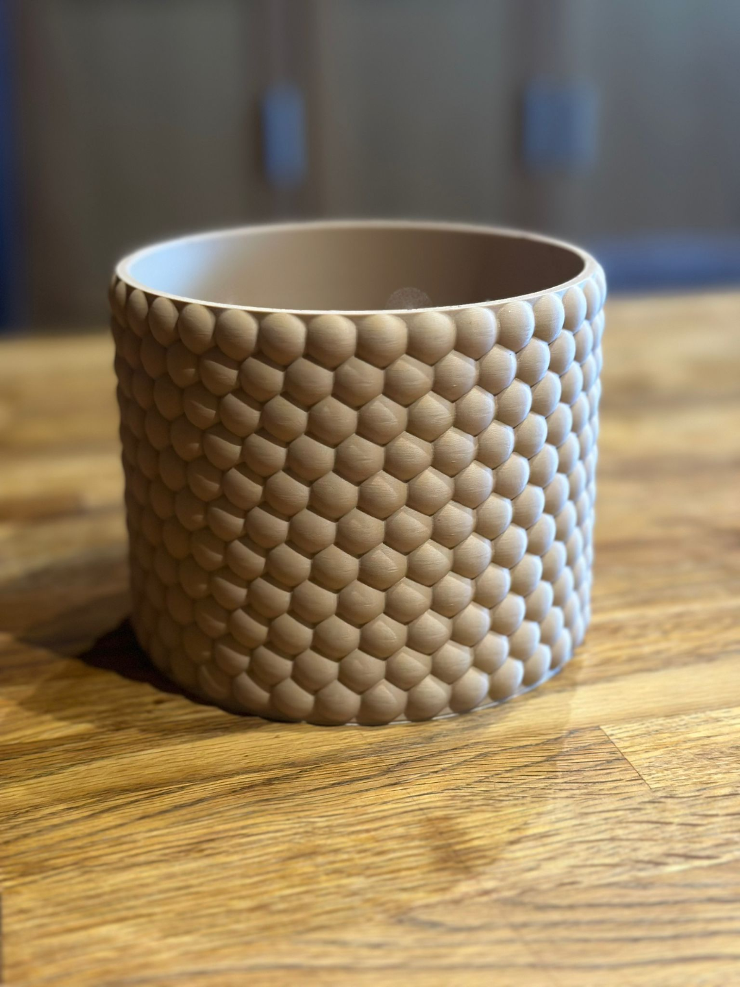 Helix Scale Planter - Architectural Indoor Planter with Scale Texture