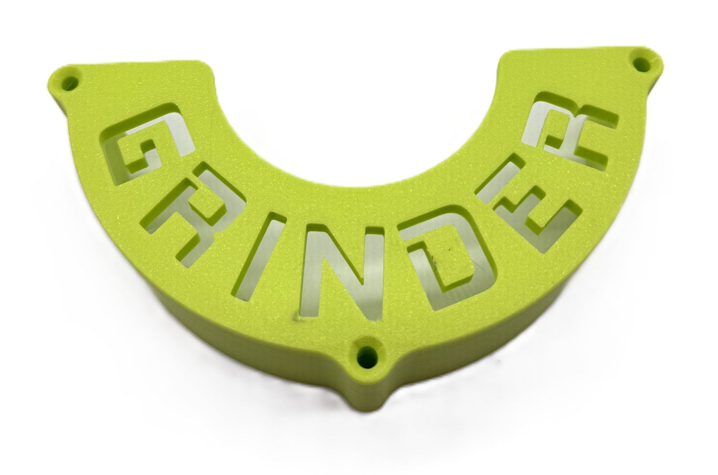 Angle Grinder Wall Mount in bright green color, heavy-duty storage bracket designed for 5" grinders, ideal tool organizer for garage accessories.