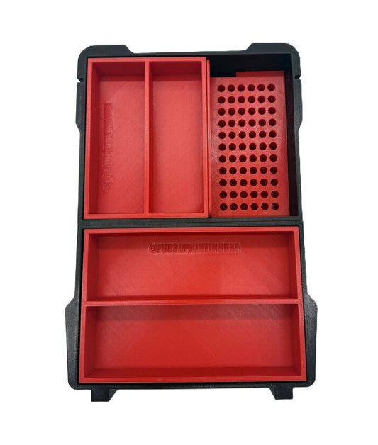 Hex and Drill Bits Insert for Milwaukee Packout model 48228435 showing compartments for organized tool storage, designed for high performance and durability.