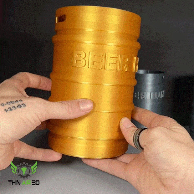 3D Printed Beer Keg Bank – Eco-Friendly PLA, Customizable Size