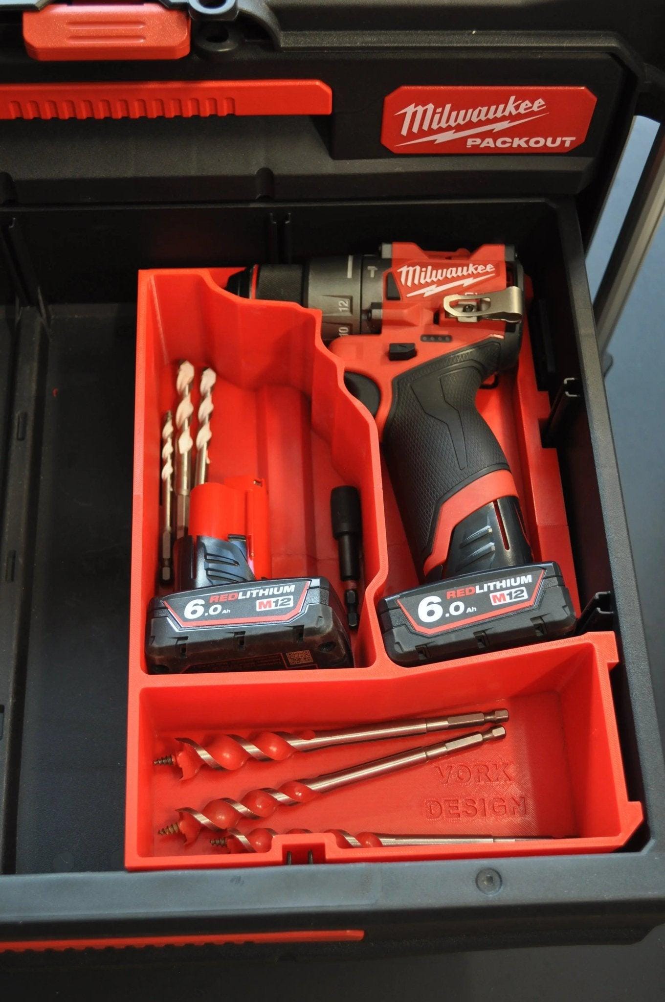 Packout Insert to Suit M12 Fuel Drill Gen 3 – Compatible with Packout Toolbox System | Protective Organizer for Model 3403-20