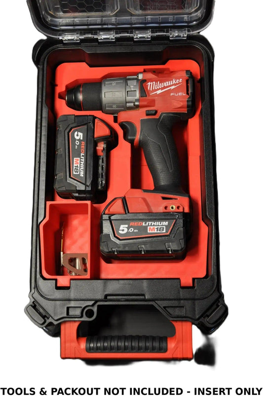 Milwaukee Packout Insert to suit M18 Fuel Drill – USA 2904-20 / AUS/UK M18FPD3 Gen 3 & 4