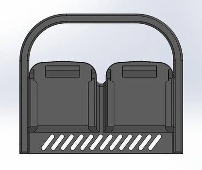 Battery Holder – Makita M18 Quad Wall-Mountable Organizer for Batteries, Storage Caddy, Heavy-Duty Tool Accessory