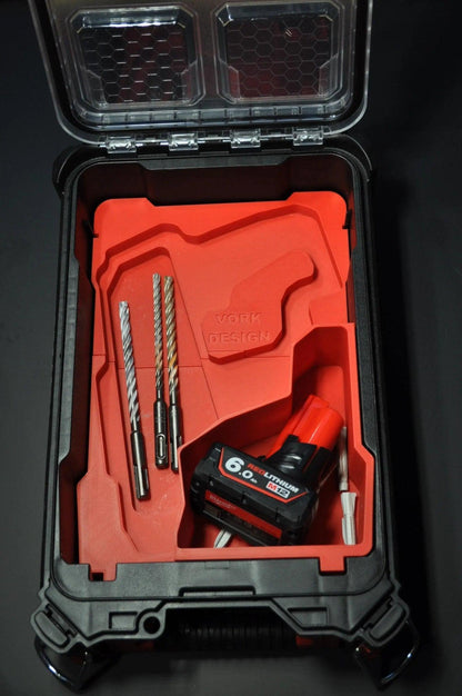 Milwaukee Packout Insert to suit M12 Fuel SDS Plus Rotary Hammer – USA 2416-20 / Aus/UK M12CH suit 48228435