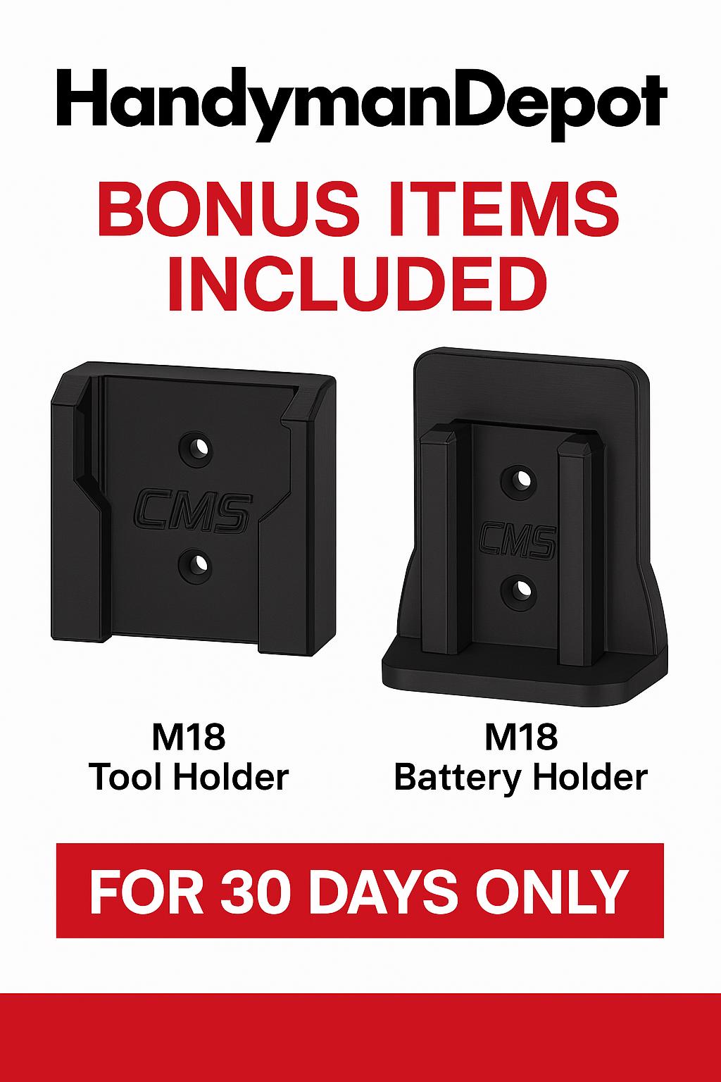 a poster advertising a battery holder for 30 days only