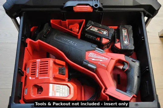 Milwaukee Packout Insert to suit M18 Fuel Sawzall – USA 2821-20 / AUS/UK M18FSZ