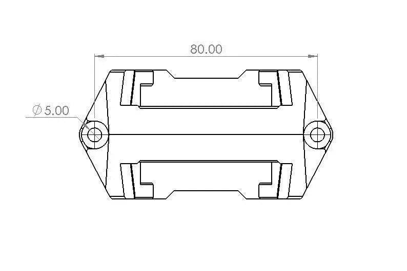 M18 Dual Battery Holder – Compatible with Milwaukee M18 Batteries | Secure, Wall-Mountable Organizer for Power Tool Batteries