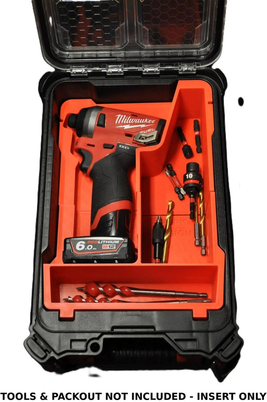 Milwaukee Packout Insert to suit M12 Fuel Impact Driver Gen 2 – USA 2553-20 / AUS/UK M12FID2