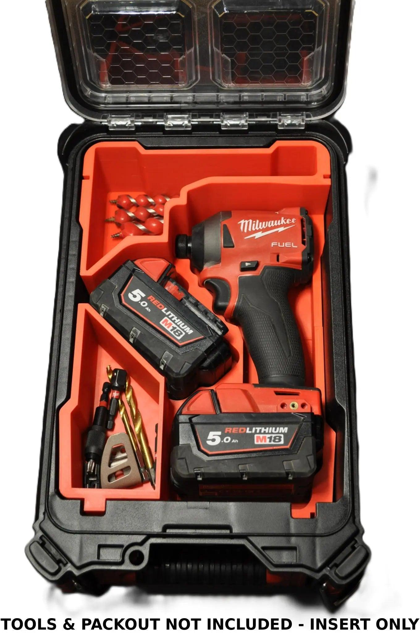 Milwaukee Packout Insert to suit M18 Fuel Impact Driver Gen 4 – USA 2855-20 / AUS/UK M18FID3