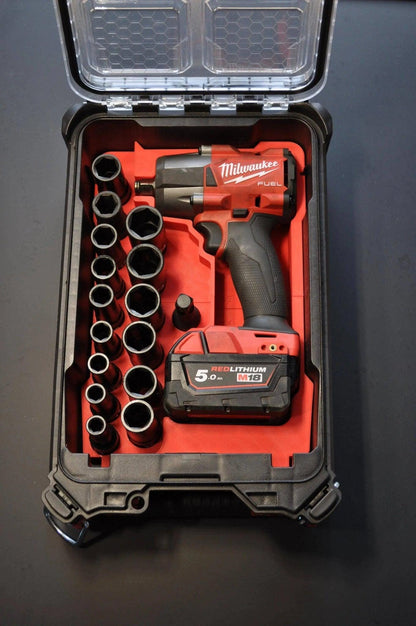 Milwaukee Packout Insert to suit M18 Fuel Mid-Torque Impact Wrench – USA 2962-20 / AUS/UK M18FIW2F12 - Fits 10-24mm sockets