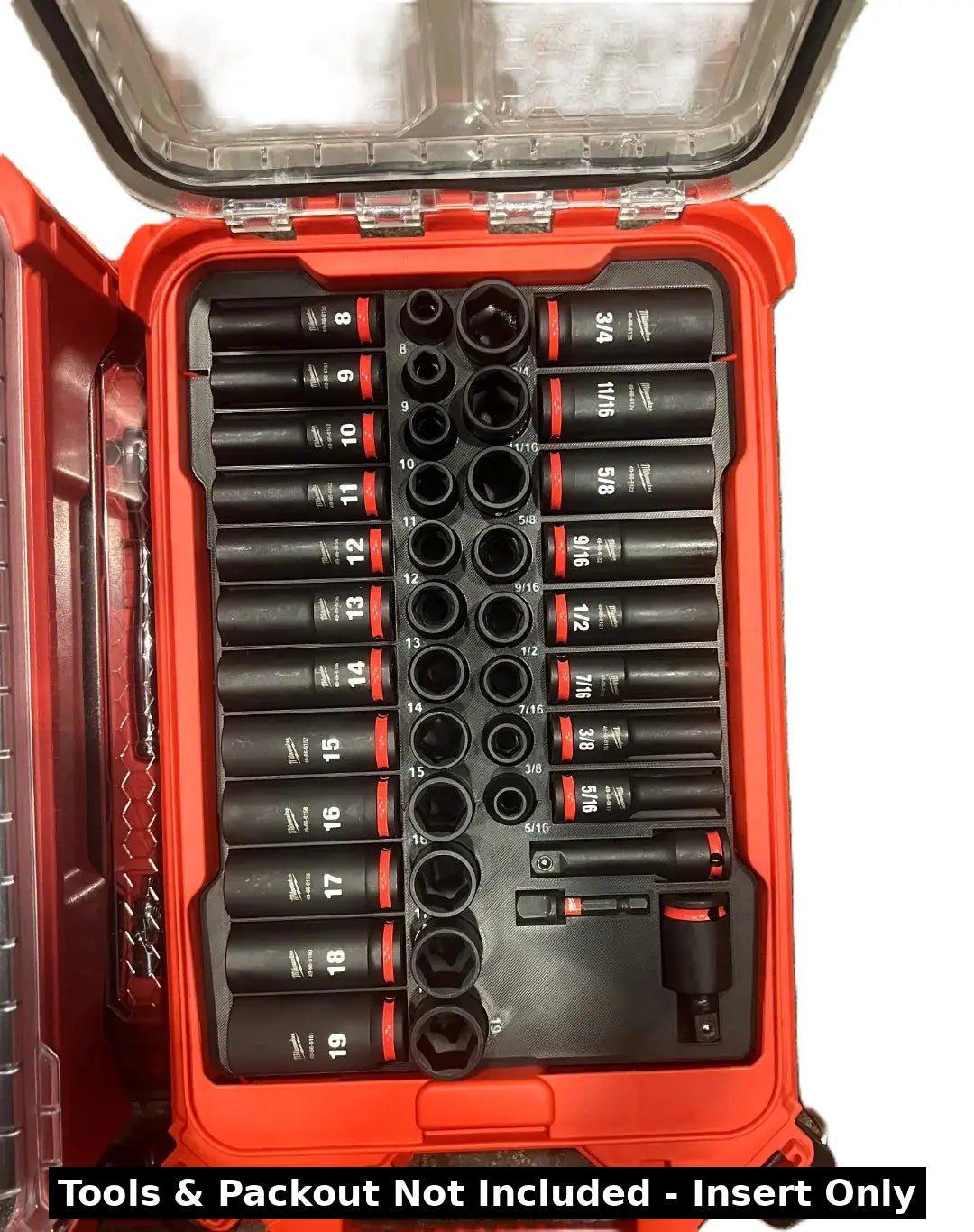 Milwaukee Packout Insert to suit 43-Piece 3/8" Impact Socket Set – USA 48-22-9481 / AUS/UK 48-22-9481