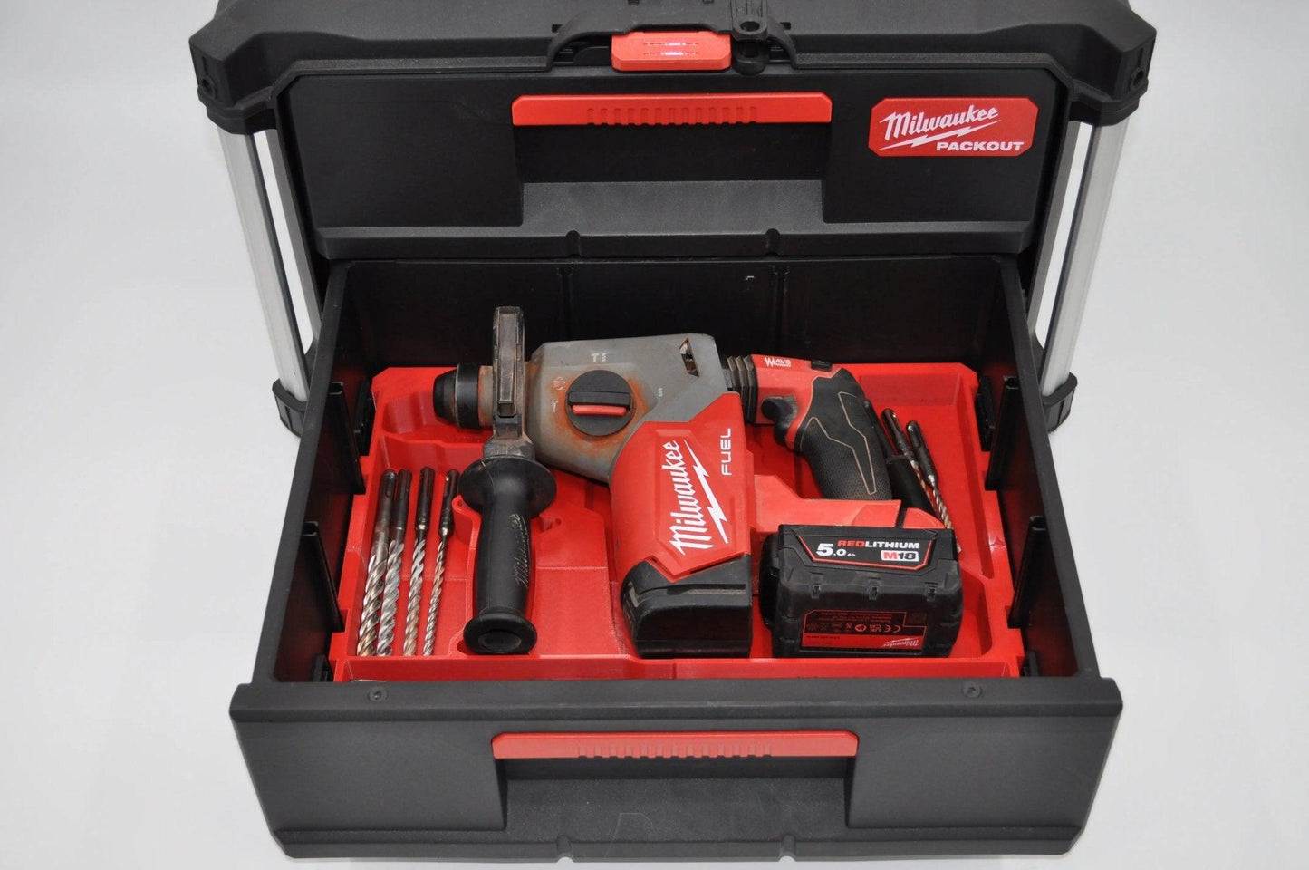 Milwaukee Packout Insert to suit M18 Fuel SDS Rotary Hammer Drill – USA 2712-20, 2912-20, 2914-20 / Aus/UK M18CHX, M18FH, M18ONEFH