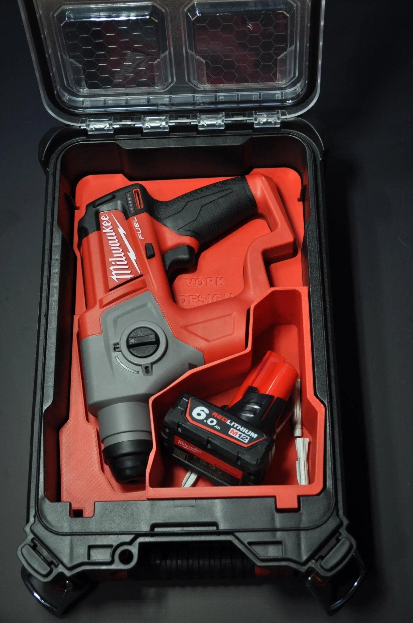 Milwaukee Packout Insert to suit M12 Fuel SDS Plus Rotary Hammer – USA 2416-20 / Aus/UK M12CH suit 48228435
